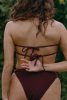 Haut de maillot bandeau Mado - Marron