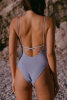 Maillot une pièce Louise - Bleu lavande
