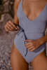 Maillot une pièce Louise - Bleu lavande