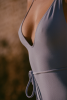 Maillot une pièce Louise - Bleu lavande