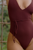 Maillot une pièce Louise - Marron