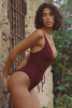 Maillot une pièce Louise - Marron