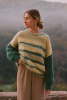 Pull Marlène Rougier x Nénés - Rayures Vertes