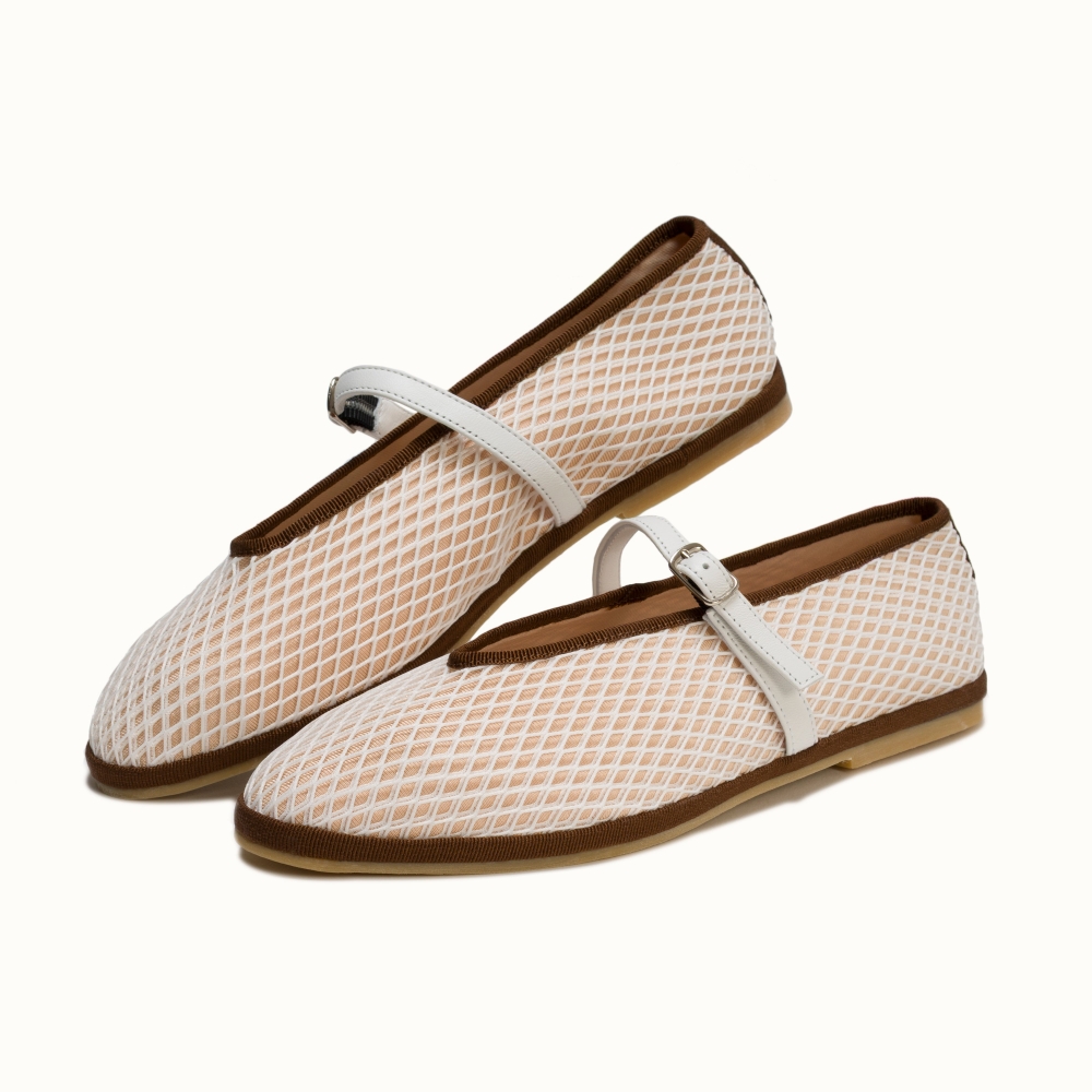 Norma Résille Beige & Marron