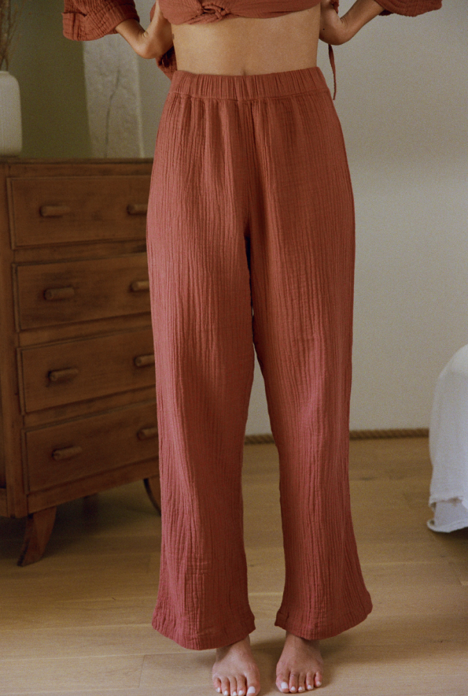 Pantalon Haydée - Terracotta