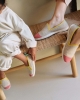 Chausson femme Bruson, laine play beige