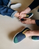 Chausson homme Bruson, laine play marine
