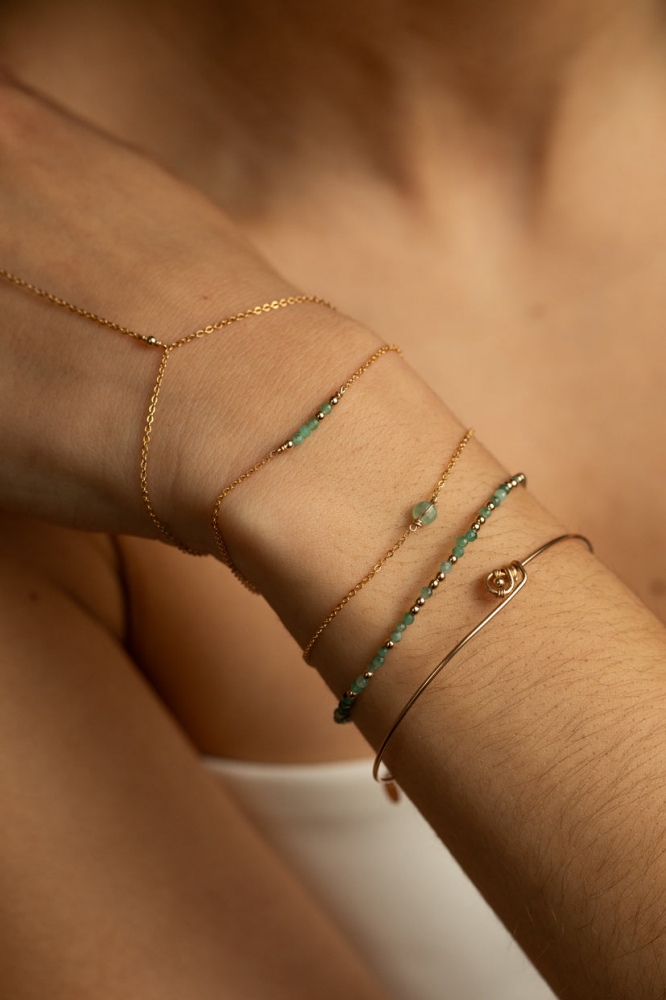 Bracelet Théa - Émeraude