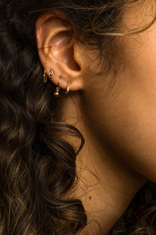 Mini créoles Stella - Or 