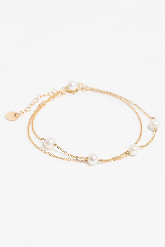 Bracelet - Collier Sol - Perle de culture