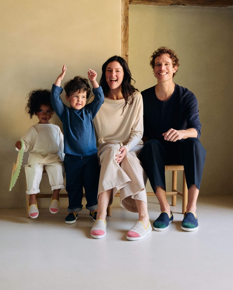 Chausson enfant Bruson, laine play beige