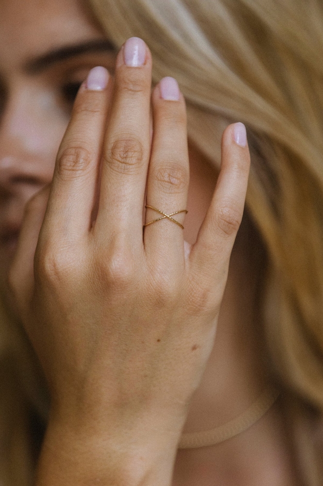 Bague croisée Éclat