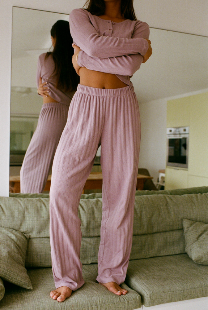 Pantalon Maud - Mauve