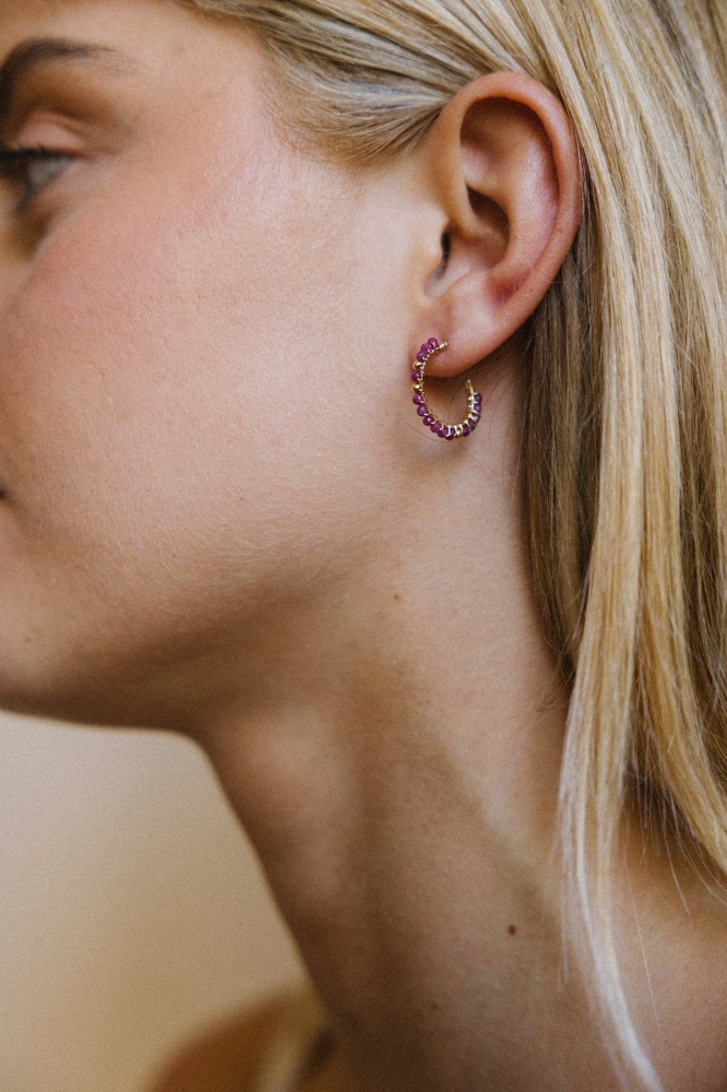 Moyennes créoles Frida - Rubis 