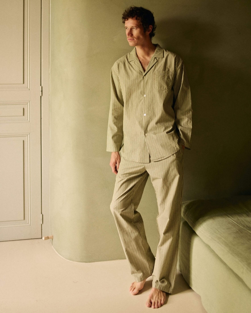 Chemise homme Flaine, coton bio kaki