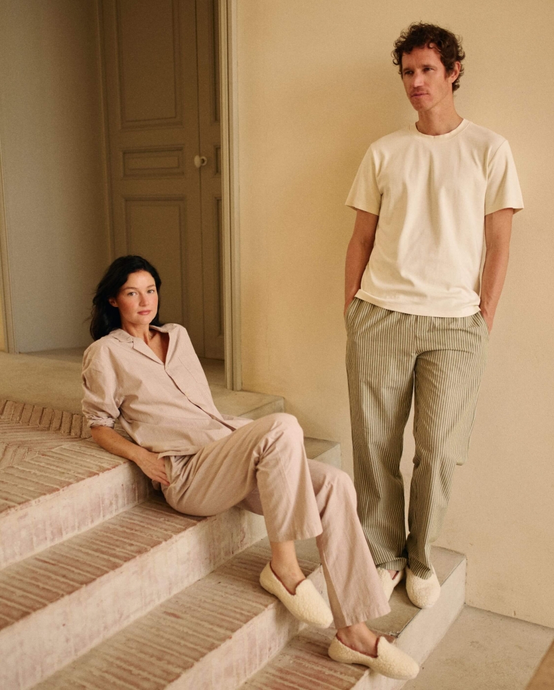 Pantalon homme Flaine, coton bio kaki