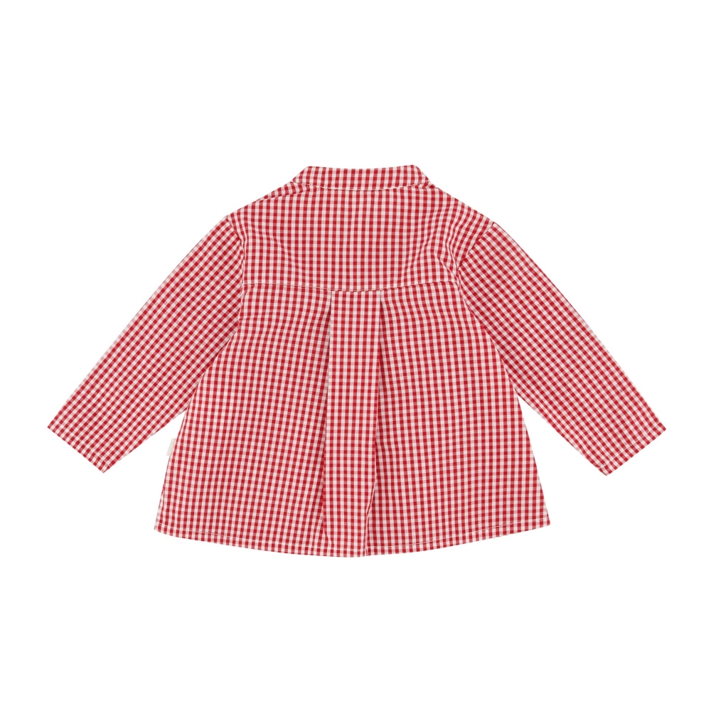 Blouse frelon vichy pivoine
