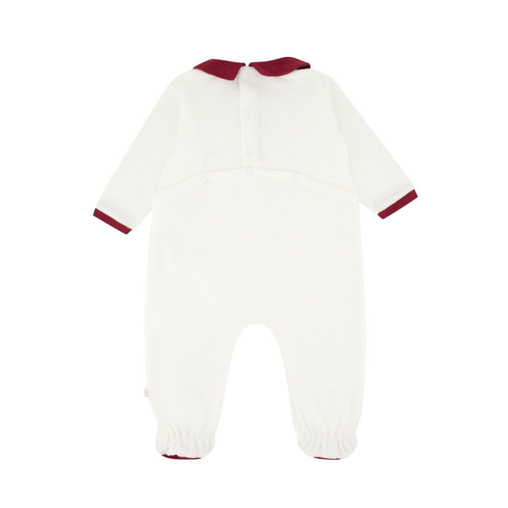 Pyjama loup vichy pivoine