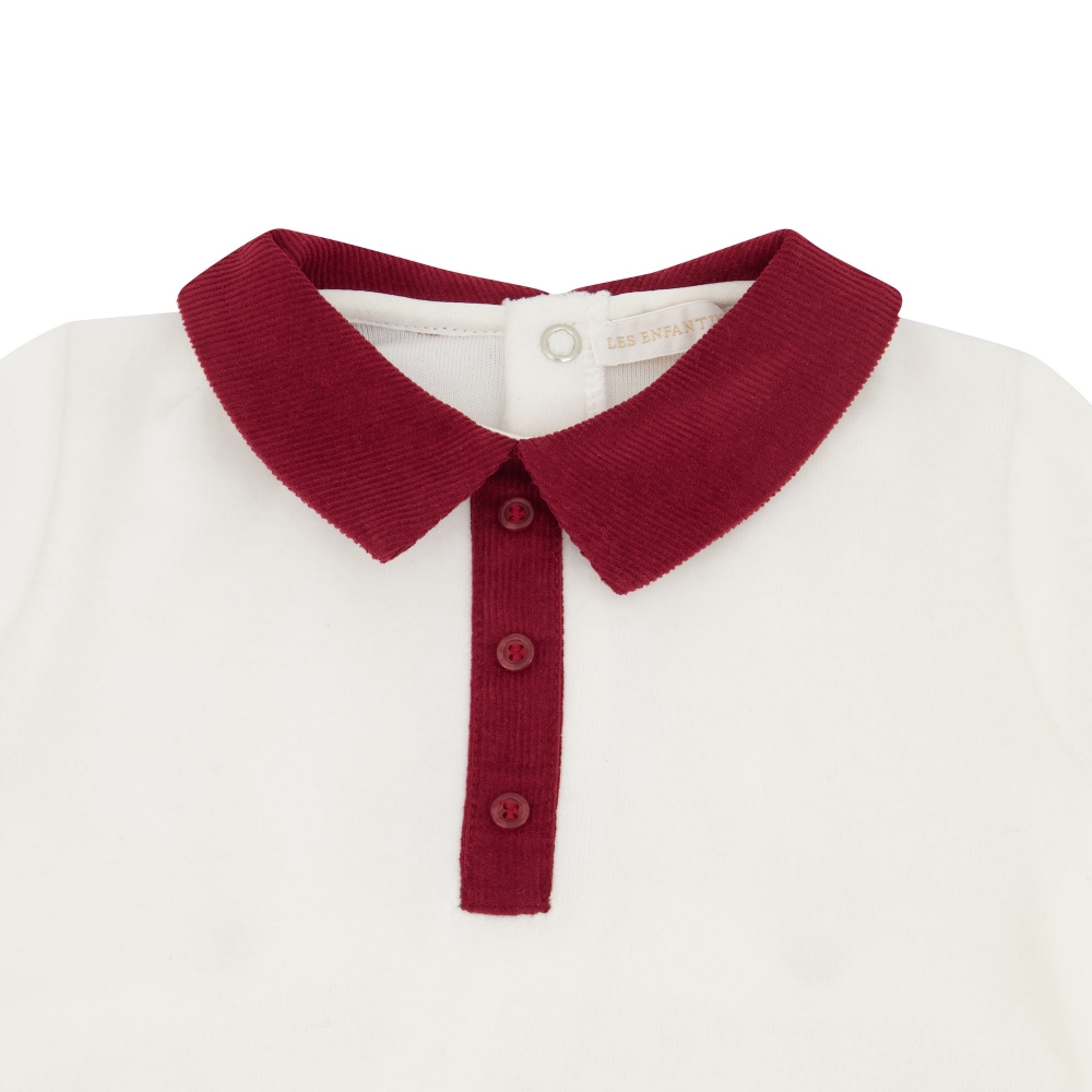 Pyjama loup vichy pivoine