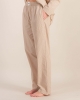 Pantalon femme Flaine, coton bio beige