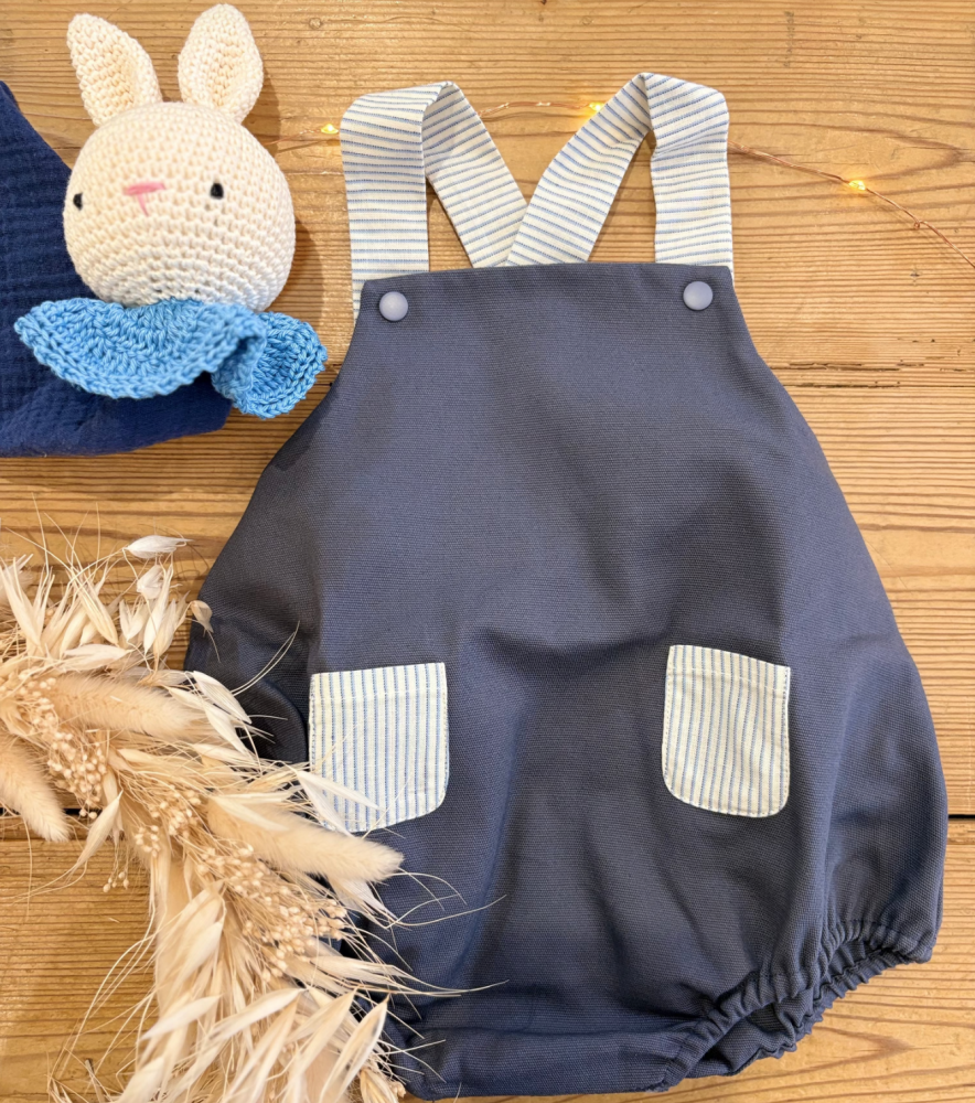 Barboteuse Loutre bleu mer