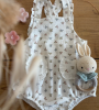 Barboteuse Loutre gaze petites fleurs