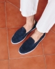 Mocassin homme Byron, cuir suède marine