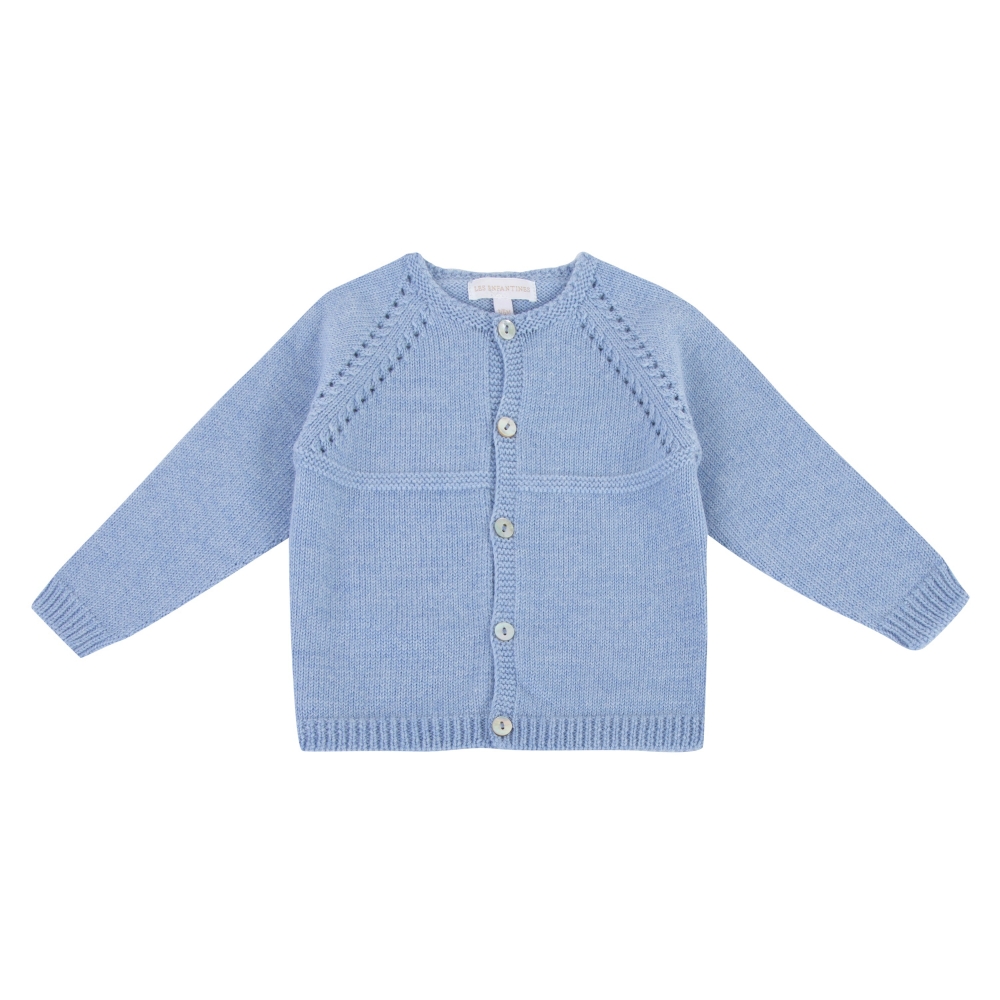 Cardigan laine Chevreuil blanc éclatant