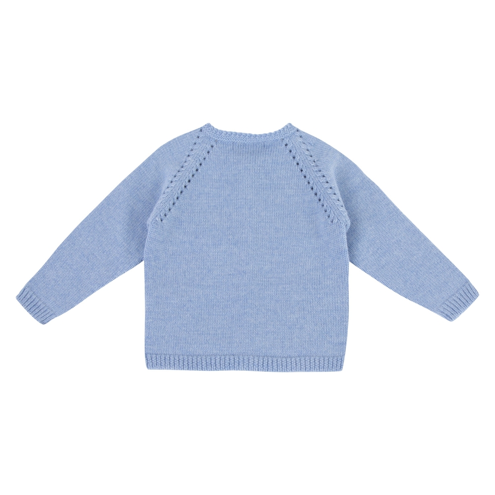 Cardigan laine Chevreuil blanc éclatant
