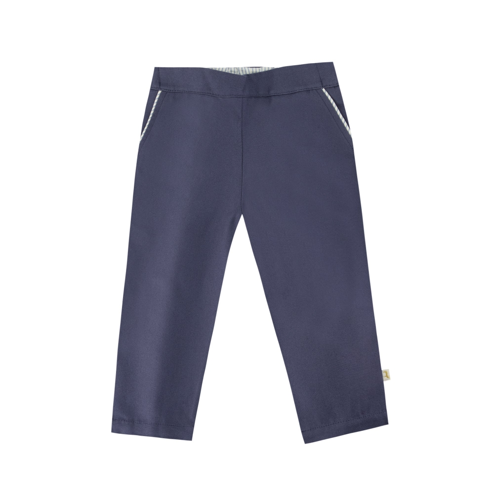 Pantalon Belette bleu mer