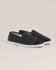 Chausson homme Bruson, laine gris noir