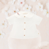 Blouse Chenille Popeline blanche