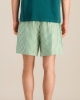 Short homme Manly, tencel rayures vert