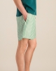 Short homme Manly, tencel rayures vert
