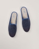 Mule homme Aime, laine marine océan