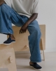Mule homme Aime, laine marine océan