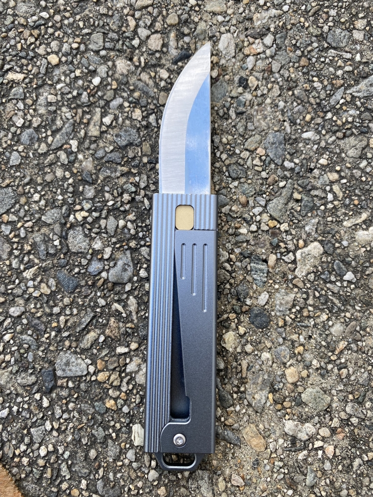 D2 Steel Mini-Gravity Knife Aluminum Frame