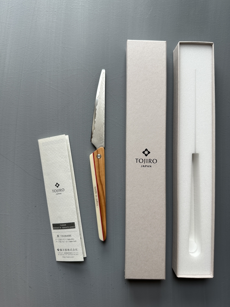 TOJIRO Tsubame Table Knife (Olive x White)