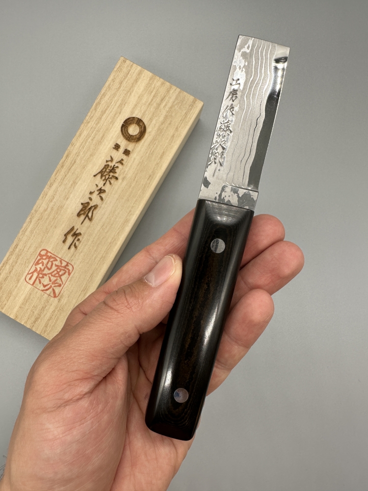 Tojiro Kakuda Shirogami 80mm Outdoor Knife