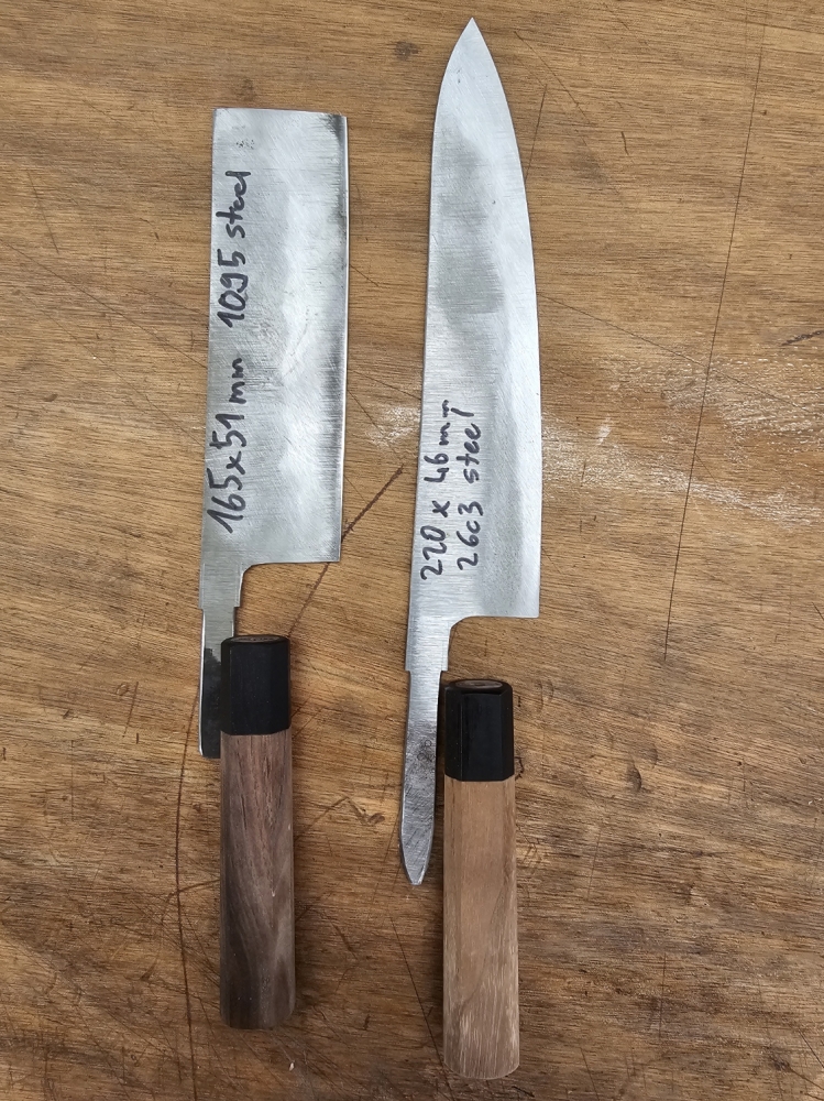 2 Honyaki knives unfinished