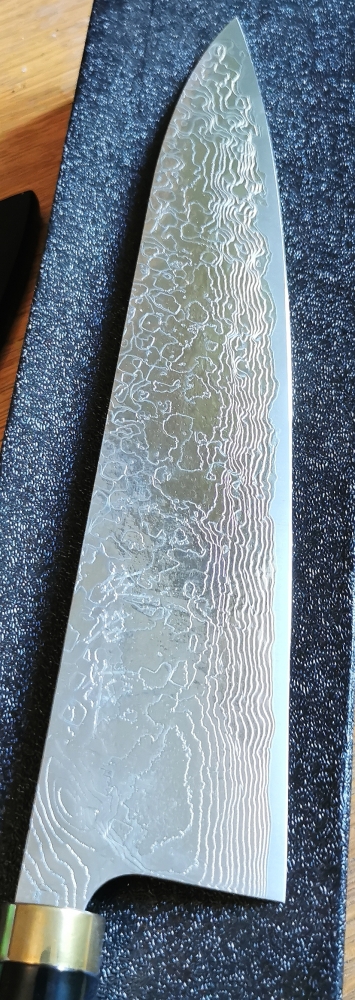 Takeshi Saji 240mm mirror damascus gyuto