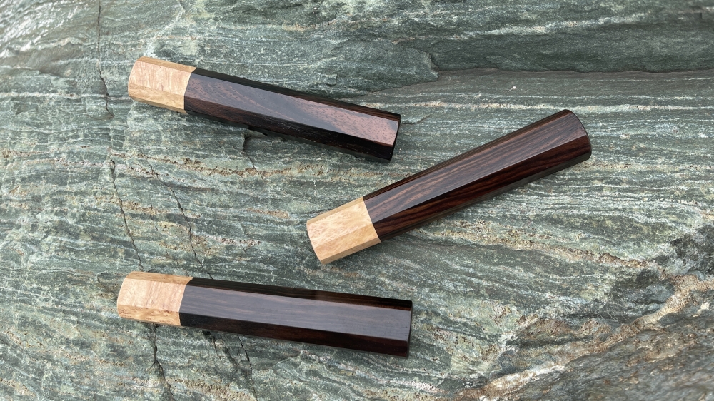 Custom Octagonal Handle in Brown Rosewood & Guava