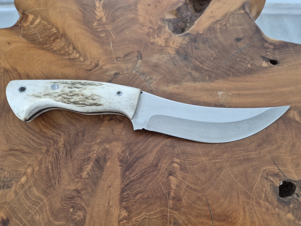 Einzigartige Handgefertigte Jagd Hirschhorn Griff Geschenke für Männer Bushcraft Messer Groomsmen Messer Full Tang Individuell Graviertes Geschenk für Männer Jäger Camping (Dh130)