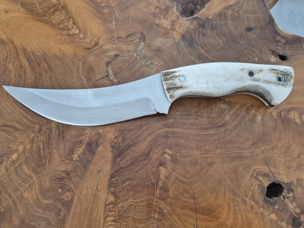 Einzigartige Handgefertigte Jagd Hirschhorn Griff Geschenke für Männer Bushcraft Messer Groomsmen Messer Full Tang Individuell Graviertes Geschenk für Männer Jäger Camping (Dh130)