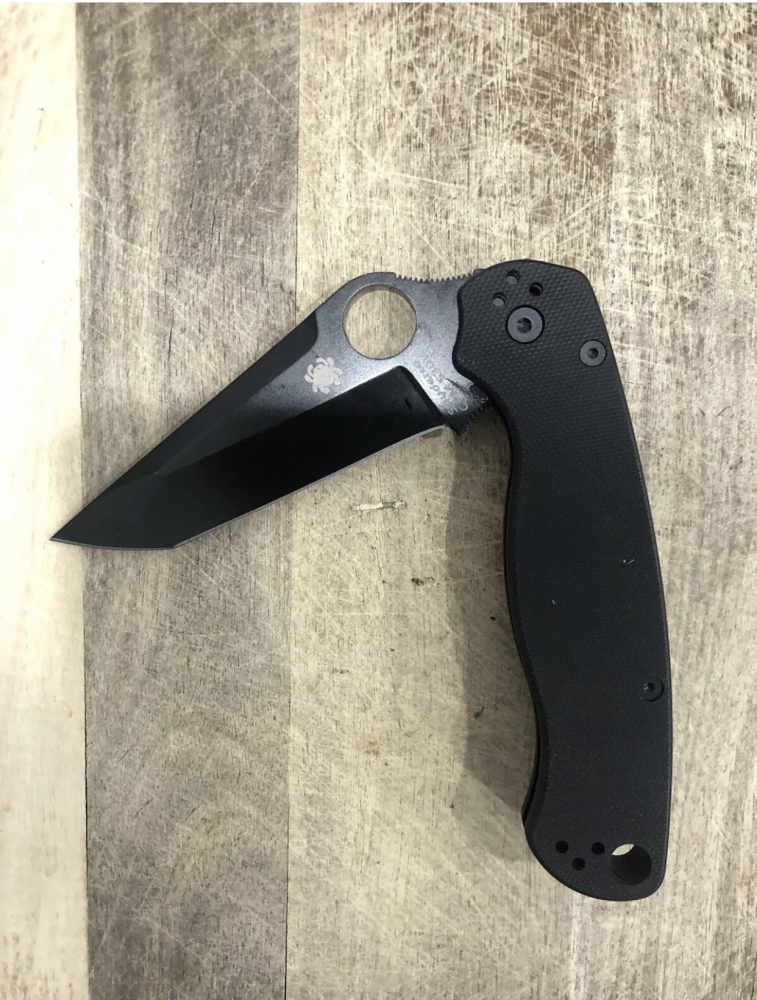 Outdoor Folding Knife Tanto Blade Spyderco