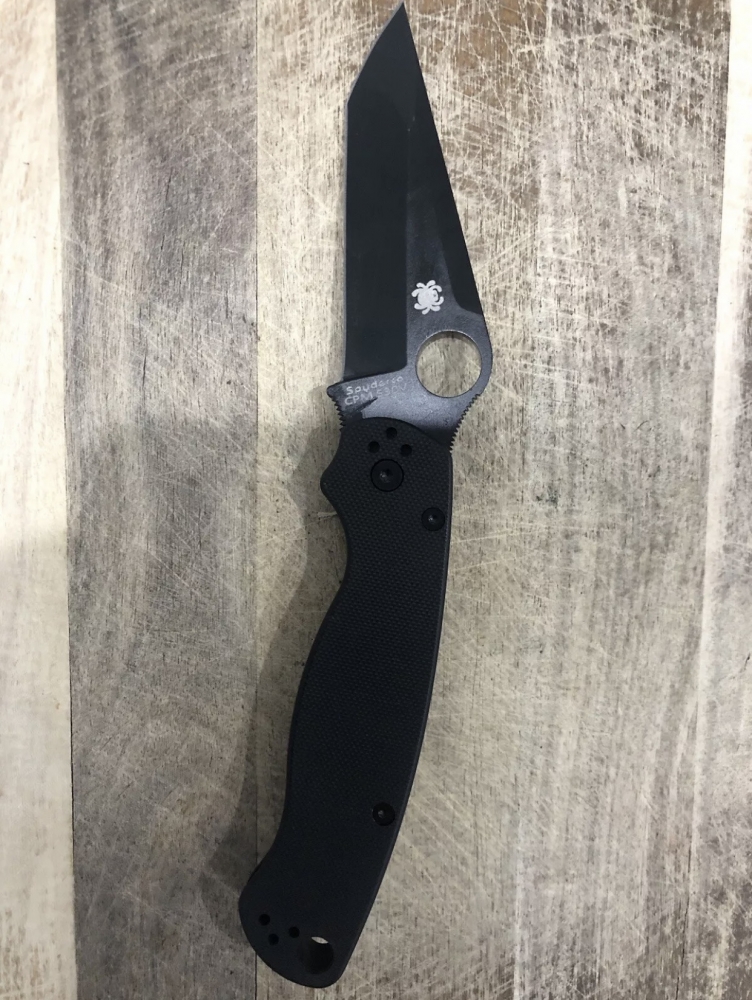 Outdoor Folding Knife Tanto Blade Spyderco