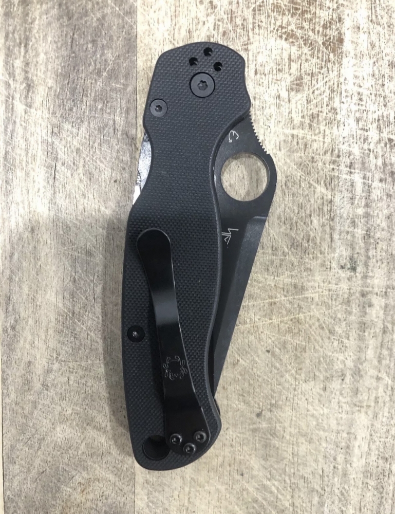 Outdoor Folding Knife Tanto Blade Spyderco