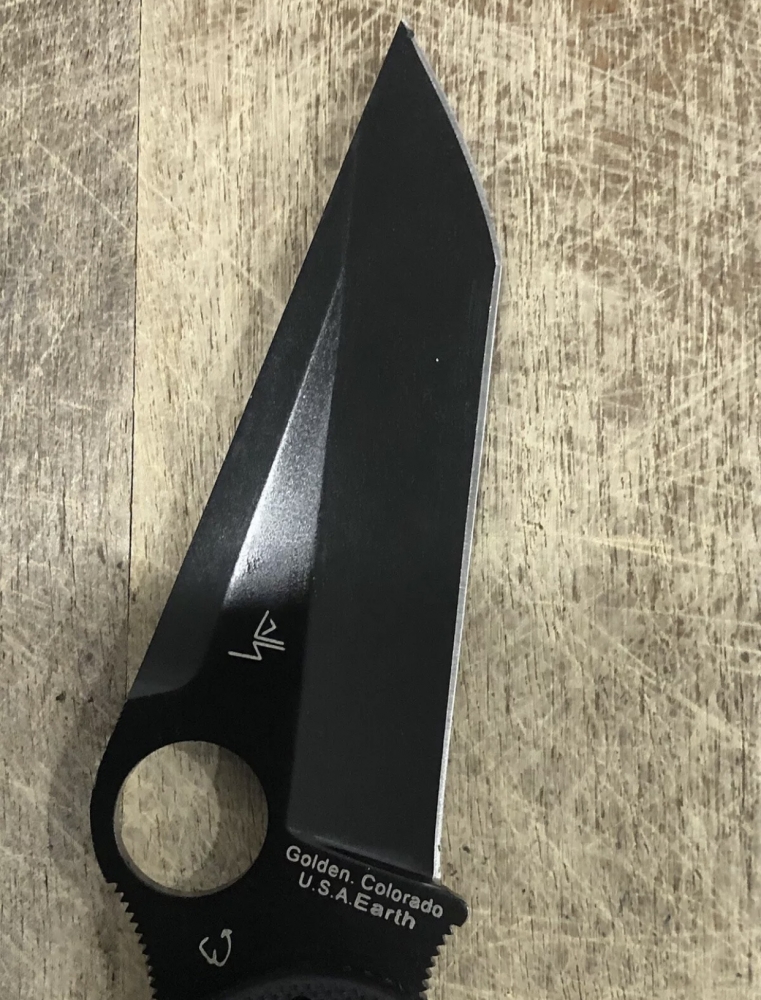 Outdoor Folding Knife Tanto Blade Spyderco