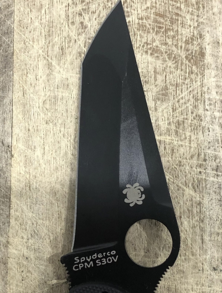 Outdoor Folding Knife Tanto Blade Spyderco