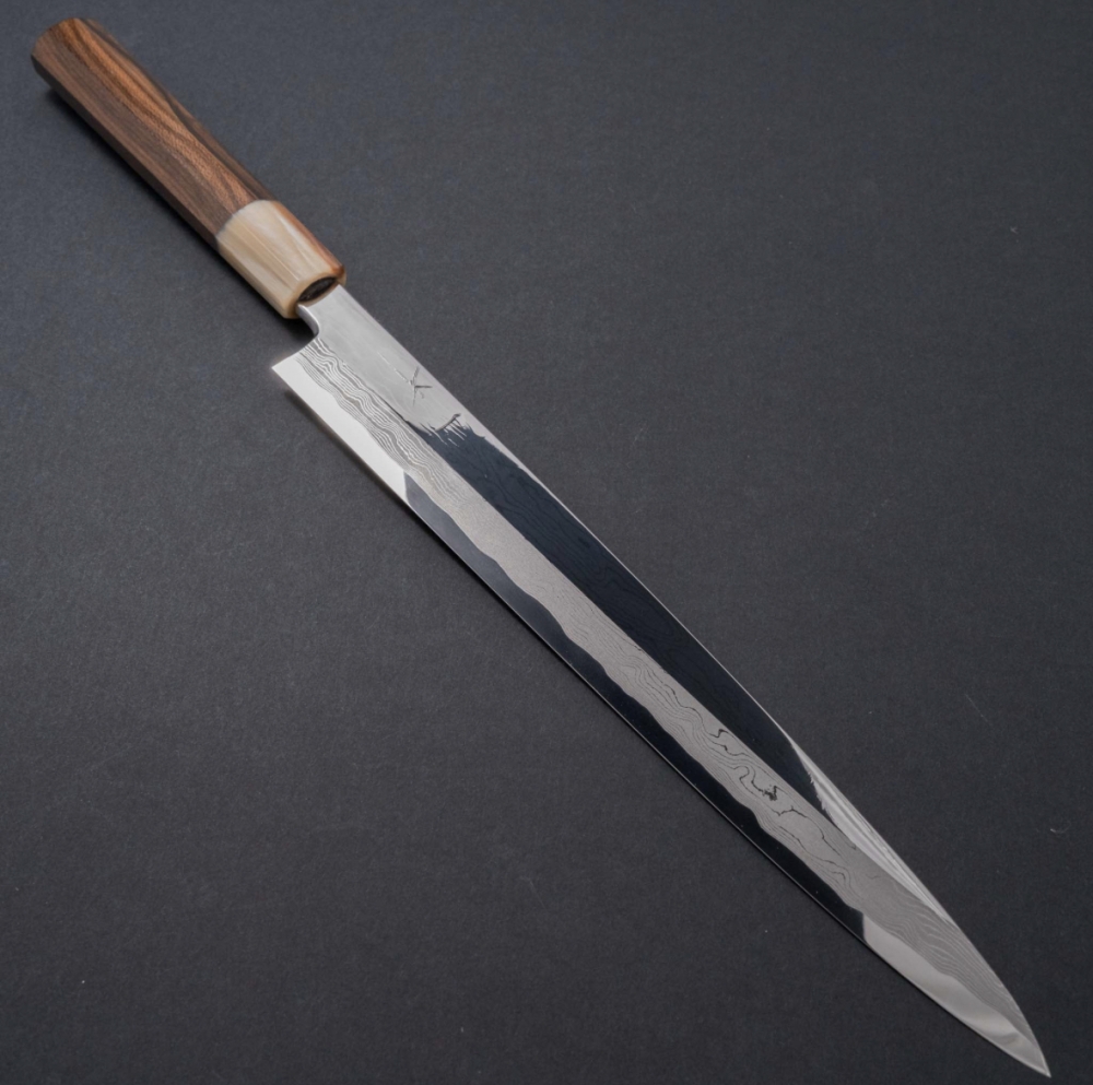 Hitohira Kikuchiyo Mosuke Enmon White #1 Yanagiba 300mm Ziricote Handle 